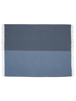 Silkeborg Uldspinderi Gaver Til Ham|Puder Og Plaider<Secret Plaid, ocean/ink fra