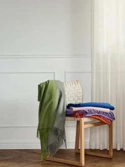 Silkeborg Uldspinderi Puder Og Plaider<Secret Plaid, ocher/caramel fra