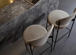 Verpan Barstole<Serie 430 barstol, sort af Verner Panton