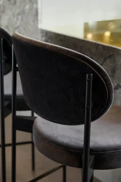 Verpan Barstole<Serie 430 barstol, sort af Verner Panton