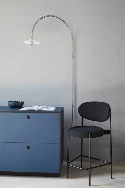 Verpan Barstole<Serie 430 barstol, sort af Verner Panton