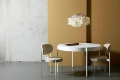 Verpan Spiseborde<Serie 430 bord, hvid af Verner Panton