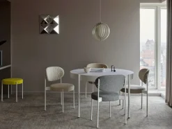 Verpan Spiseborde<Serie 430 bord, hvid af Verner Panton