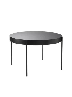 Verpan Spiseborde<Serie 430 bord, sort af Verner Panton