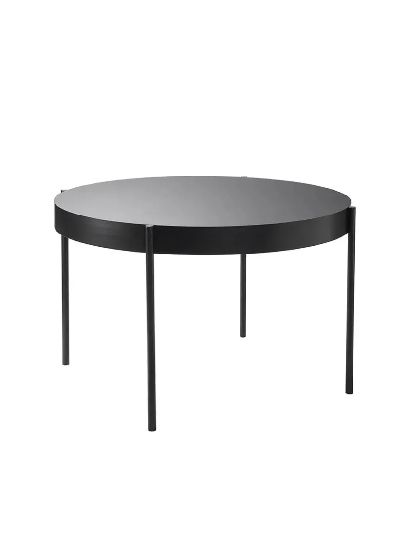 Verpan Spiseborde<Serie 430 bord, sort af Verner Panton