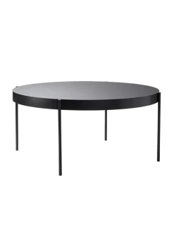 Verpan Spiseborde<Serie 430 bord, sort af Verner Panton