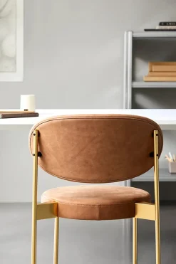 Verpan Spisebordsstole<Serie 430 spisestol, messing af Verner Panton