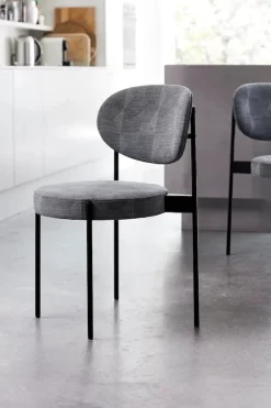 Verpan Spisebordsstole<Serie 430 spisestol, sort af Verner Panton