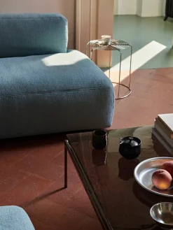 &Tradition Sofaborde<Sett LN13 Sofabord, smoked glass/chrome fra