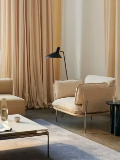 &Tradition Sofaborde<Sett LN13 Sofabord, smoked glass/chrome fra