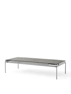 &Tradition Sofaborde<Sett LN12 Sofabord, smoked glass/chrome fra