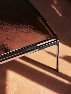 &Tradition Sofaborde<Sett LN12 Sofabord, smoked glass/chrome fra