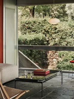 &Tradition Sofaborde<Sett LN12 Sofabord, smoked glass/chrome fra