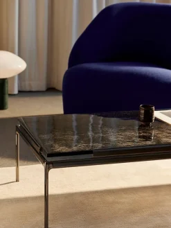 &Tradition Sofaborde<Sett LN12 Sofabord, smoked glass/chrome fra