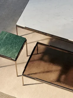 &Tradition Sofaborde<Sett LN12 Sofabord, smoked glass/chrome fra