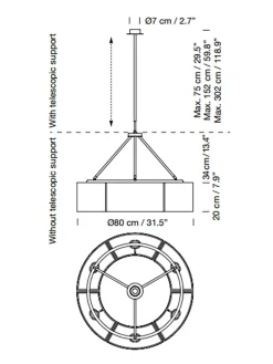 Santa & Cole Spots|Pendler<Sexta Pendel fra Santa and Cole
