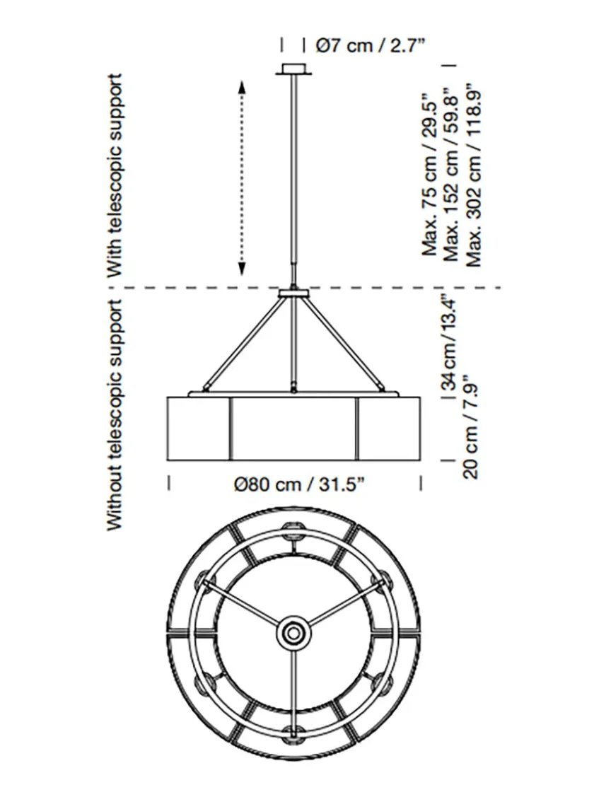 Santa & Cole Spots|Pendler<Sexta Pendel fra Santa and Cole