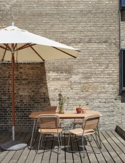 Fritz Hansen Parasoller<Skagerak Atlantis parasol Ø330, Dark Blue Stripes fra