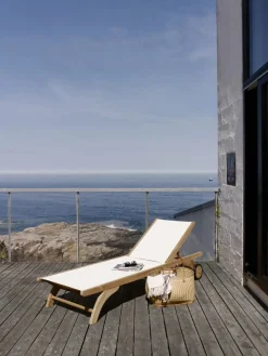 Fritz Hansen Solvogne/Liggestole<Skagerak Columbus Liggestol, sort fra