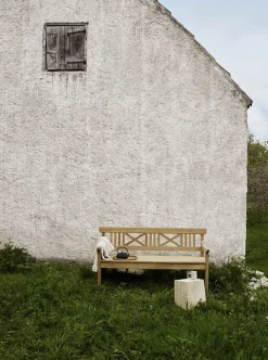 Fritz Hansen Havebænke<Skagerak Drachmann Bænk 120 cm fra
