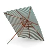 Fritz Hansen Parasoller<Skagerak Messina Parasol 300, Light Apricot/Green Stripes fra