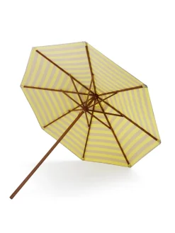 Fritz Hansen Parasoller<Skagerak Messina Parasol Ø300, Light Apricot/Dark Green Stripes fra