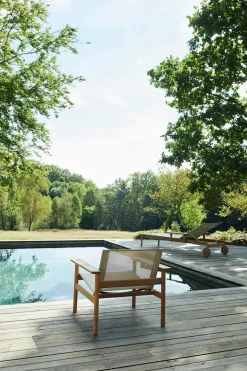 Fritz Hansen Udendørs Loungemøbler|Havestole<Skagerak Pelagus Loungestol fra