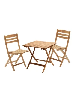 Fritz Hansen Havemøbelsæt<Skagerak Selandia Sæt, 2 armstole og Ø 94 bord fra