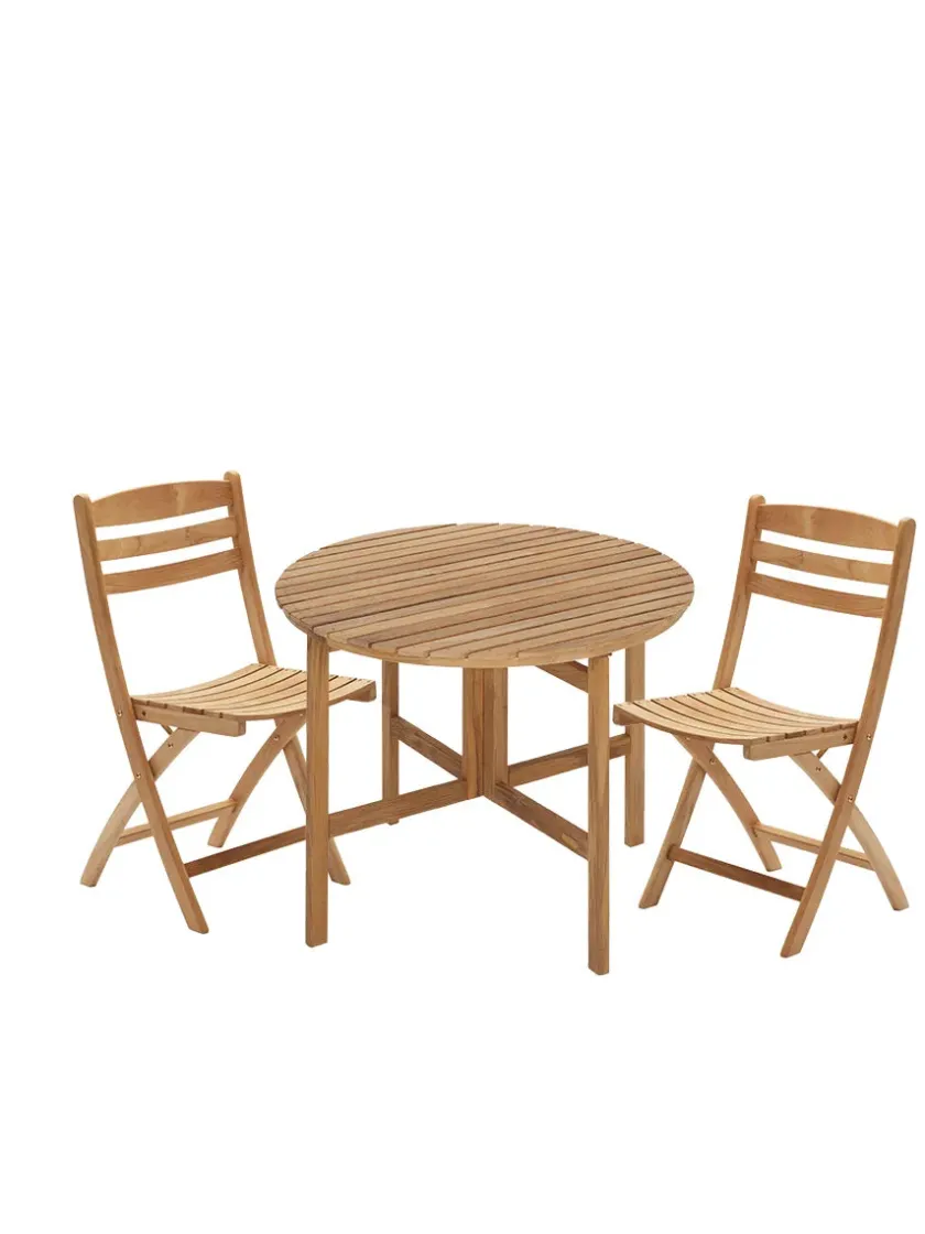 Fritz Hansen Havemøbelsæt<Skagerak Selandia Sæt, 4 stole og bord 147 fra