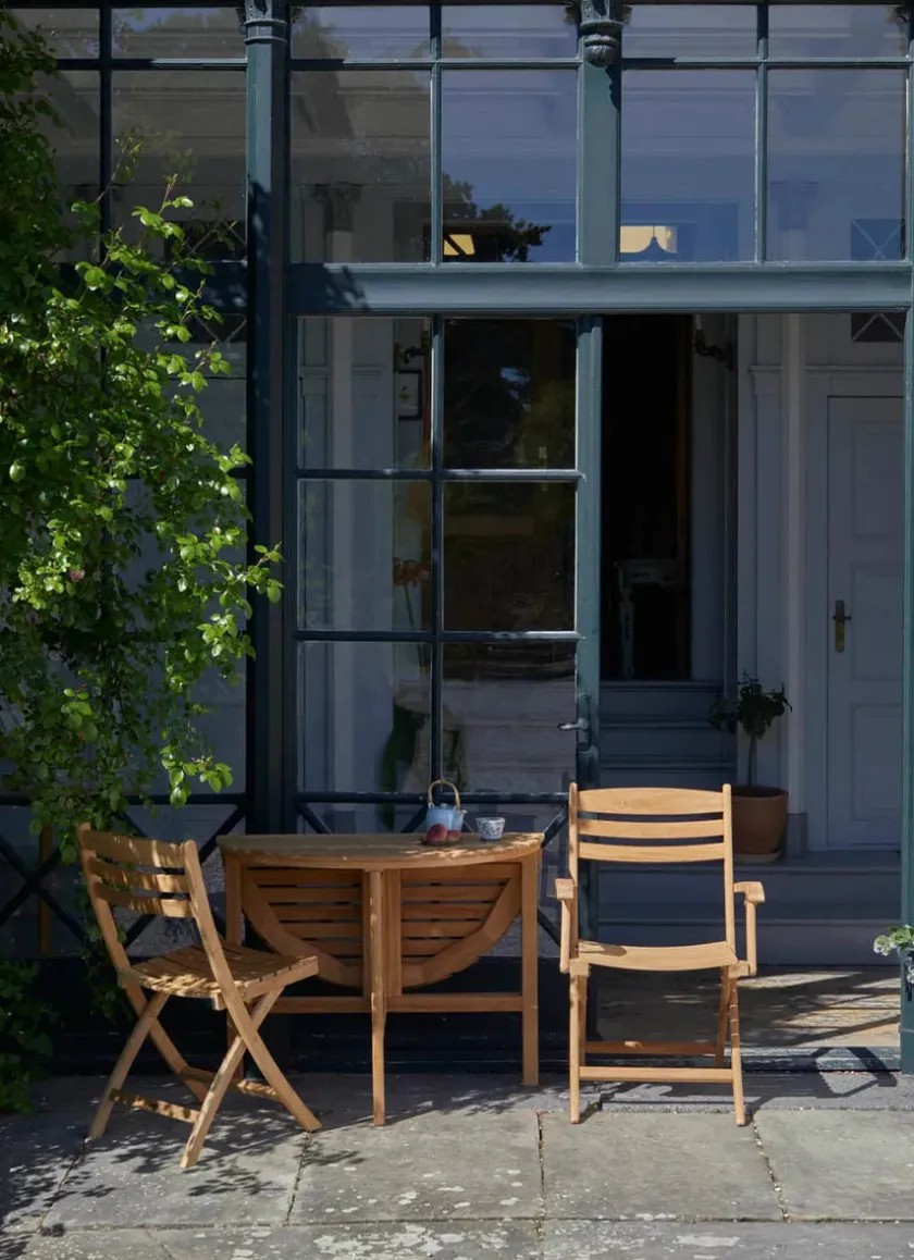 Fritz Hansen Havemøbelsæt<Skagerak Selandia Sæt, 4 stole og bord 147 fra