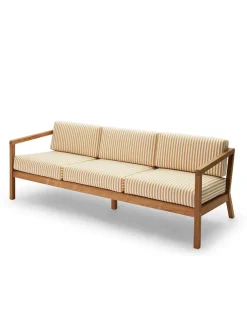 Fritz Hansen Udendørs Loungemøbler<Skagerak Virkelyst 3 pers. Sofa, Golden Yellow Stripe fra