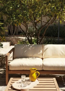 Fritz Hansen Udendørs Loungemøbler<Skagerak Virkelyst 3 pers. Sofa, Honey Yellow fra