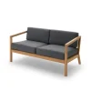 Fritz Hansen Udendørs Loungemøbler<Skagerak Virkelyst 2 pers. Sofa, Charcoal fra