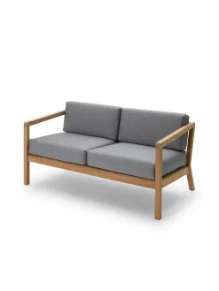Fritz Hansen Udendørs Loungemøbler<Skagerak Virkelyst 2 pers. Sofa, Charcoal fra