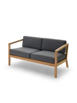 Fritz Hansen Udendørs Loungemøbler<Skagerak Virkelyst 2 pers. Sofa, Charcoal fra