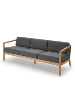 Fritz Hansen Udendørs Loungemøbler<Skagerak Virkelyst 3 pers. Sofa, Charcoal fra