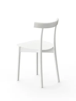 Nine Spisebordsstole<Skinny wooden chair, oak fra