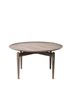 Stellar Works Sofaborde<Slow Coffee Table Ø 80 cm, walnut fra