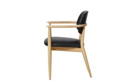 Stellar Works Spisebordsstole<Slow spisebordsstol, eg sort læder fra