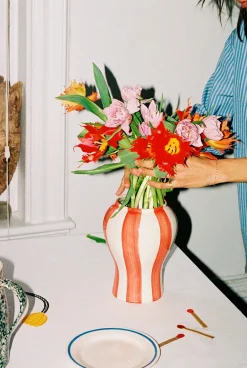 HAY Vaser<Sobremesa stripe vase fra