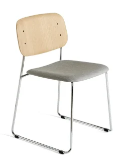 HAY Spisebordsstole<Soft Edge 50 Sled, polstret stol fra