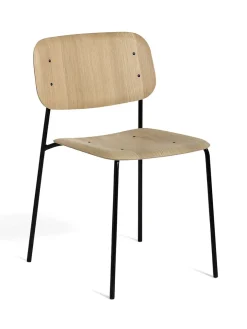 HAY Spisebordsstole<Soft Edge spisestol, stålben fra
