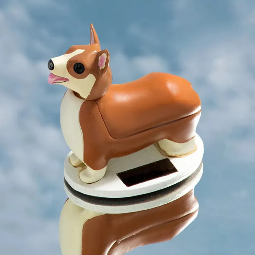 Kikkerland Figurer<Solar Corgi fra