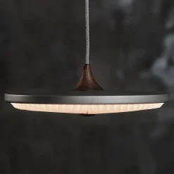 Le Klint Pendler|Spots<Soleil pendel small, lys eg, papir skærm fra