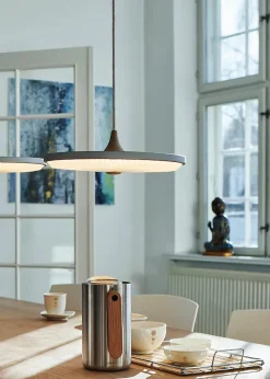 Le Klint Pendler|Spots<Soleil pendel small, røget eg, plast skærm fra