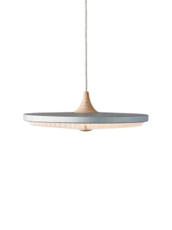 Le Klint Pendler|Spots<Soleil pendel small, røget eg, plast skærm fra