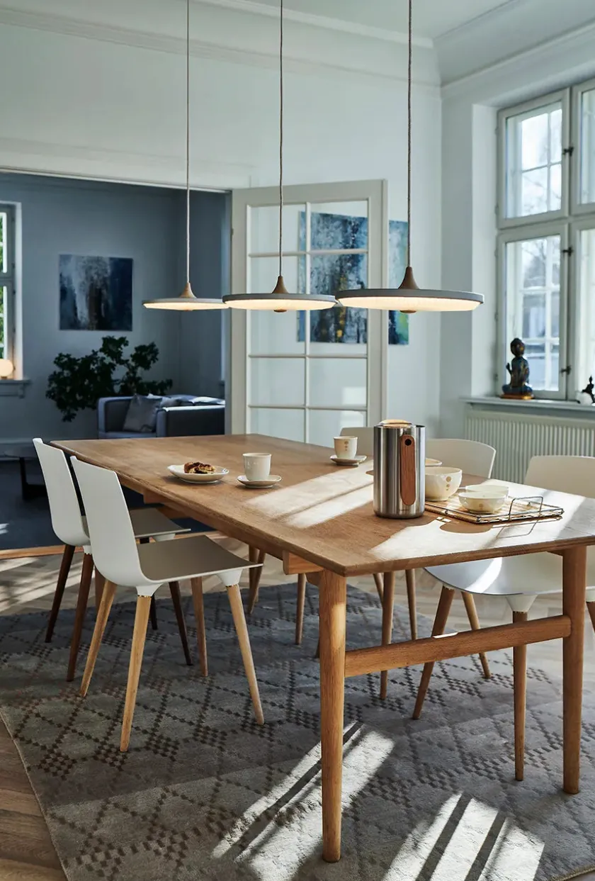 Le Klint Pendler|Spots<Soleil pendel small, røget eg, papir skærm fra