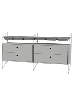 String Furniture Reolsystemer<Soveværelse, bundle G fra String