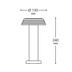 SOWDEN Portable Lamper|Spots<Light Portable Lamp PL1, black/white