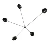 Editions Serge Mouille Væglamper|Spots<Spider Big Wall Lamp w/5 Fixed Arms af Serge Mouille